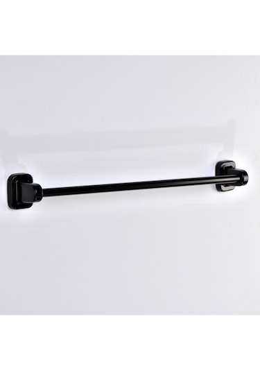 Paslanmaz Uzun Havluluk Havlu Askısı Askılık Havluluk Siyah