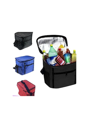 Suntek Yalıtımlı Soğutucu Çanta Catering Ofisi Kırmızı