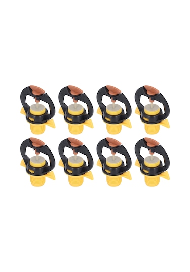 Wezone 10 Adet Plastik Sulama Başlığı - G1/2 Dış Vida Bağlantı - 4-5m Buhar Yayılma - Su Tasarrufu %65 - Seracılık Bahçe Teras Uygun