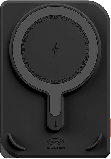 Skinarma Nexus Mecha Kablosuz Powerbank Ve Pd Hızlı Şarj Özellikli Metal Standlı 20w 5000mah Siyah