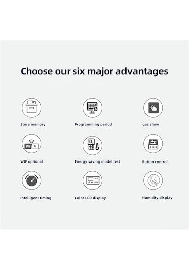 Lemestar Akıllı Wifi Termostat - Haftalık Programlanabilir 16a Elektrikli Isıtma Kontrol Cihazı