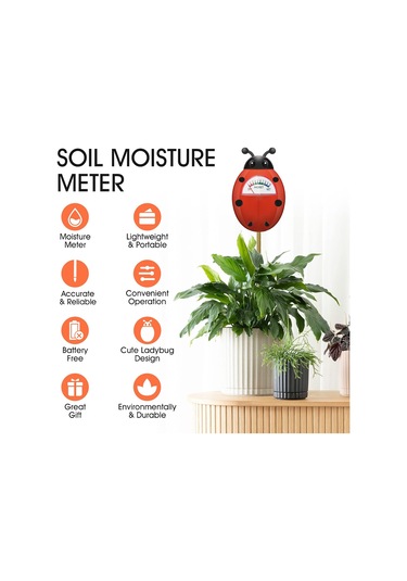 Ximistore9 Bitkisel Nem Ölçer - Tek Prob Toprak Nem Miktarı Testeri, Batarya Gerektirmeyen Bahçe/iç Mekan Bakım Aracı