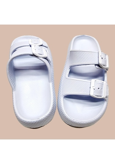 Çift Toka Eva Ayarlanabilir Suya Dayanıklı Deniz,havuz,plaj Terliği Siyah