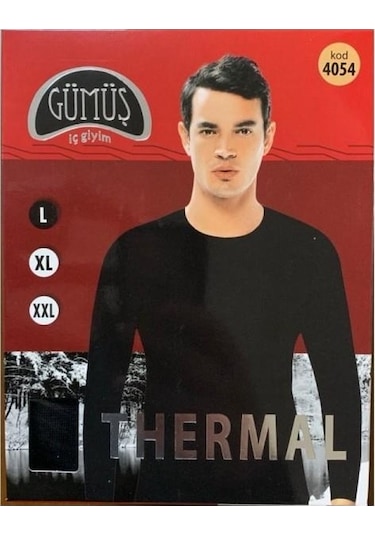 Gümüş Erkek Termal Set Alt Üst Takım İçlik - 1 Set