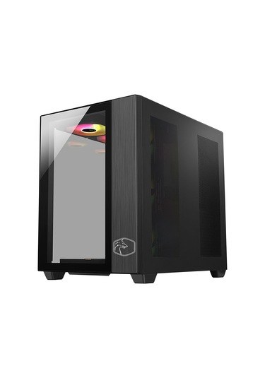 Gametech Prime RGB 7 x 120 MM Fan Oyuncu Mini Tower Bilgisayar Kasası Siyah