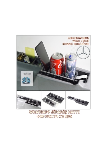 Mercedes Benz E190 / W201 Konsol Organizer Bardaklık Bozuk Para