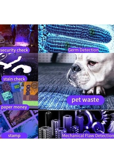 Mso Profesyonel 50watt Uv 365nm Değerli Taş Type-c Led Fener Siyah