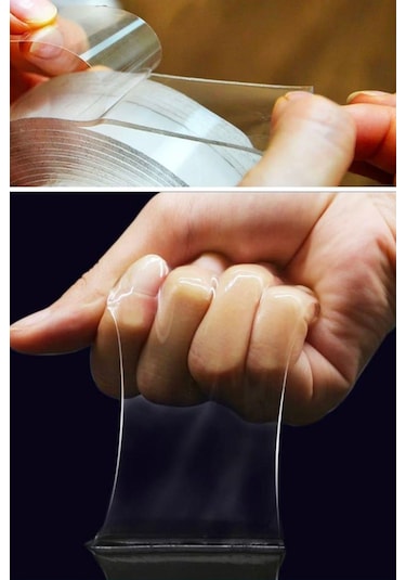 Ams Net Ultra Güçlü Çift Taraflı 2 Mt X 3 Cm Çift Taraflı Nano Bant