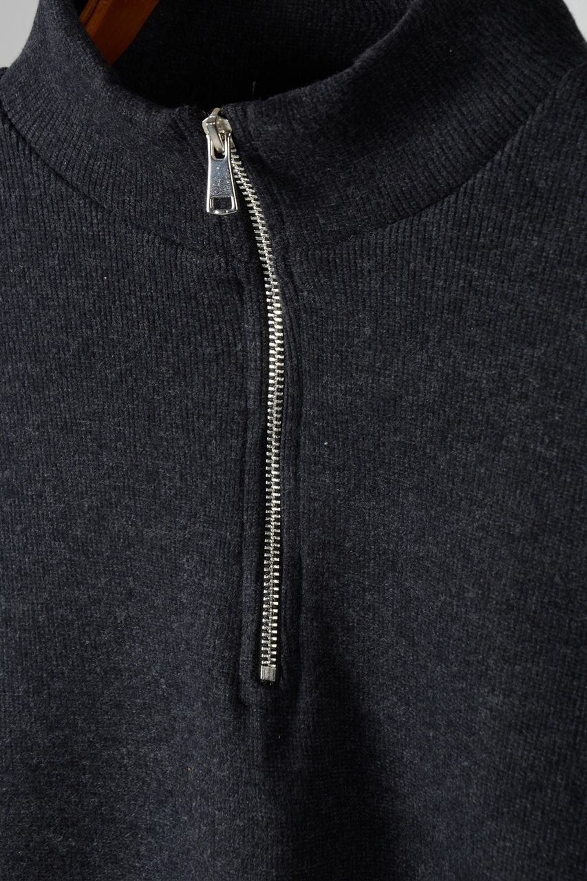 Veaven Erkek Antrasit Yarım Fermuarlı Basic Düz Sweatshirt Antrasit
