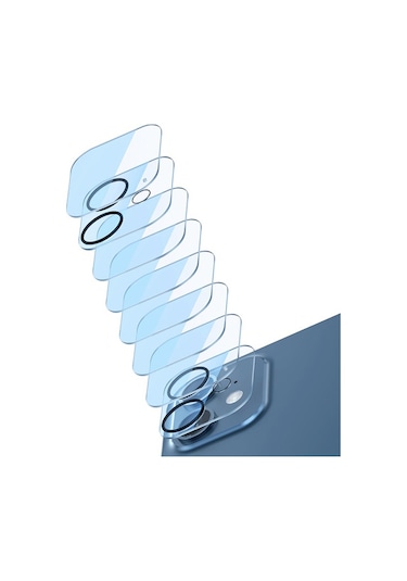 Baseus iPhone 12 6.1 3D Full Kaplama Kamera Koruyucu Cam