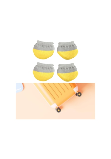 Suntek Bagaj Bavul Tekerlekleri Çoraplar Basit Tekerlekli Çanta Sarı Ve Gri