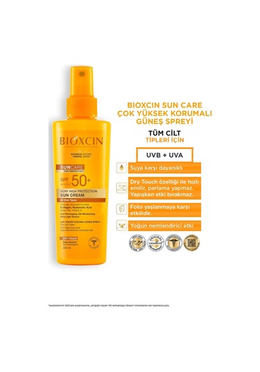 Bioxcin Sun Care Spf 50 Yüz Güneş Kremi 50 ml Karma Yağlı Cilt + Vücut Güneş Spreyi 200 Ml Avantaj Seti
