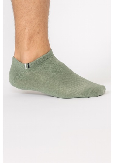 Plus Scorpion Erkek Pamuklu Sneaker Çorap 3 Lü Paket 40-44 Numara Mavi / Gri / Yeşil Nefes Alabilir Spor Ve Günlük Kullanım Yeşil