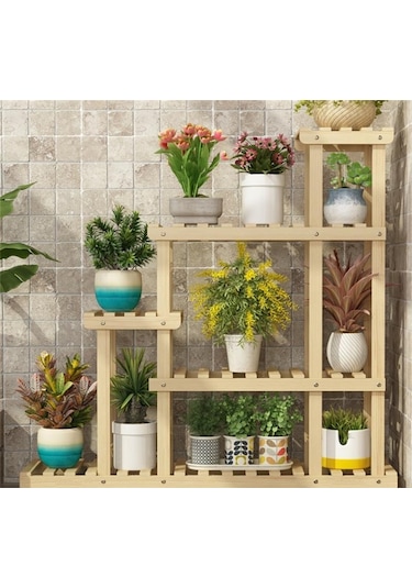 Ahşap Çiçeklik Modelleri Bahçe Balkon Salon