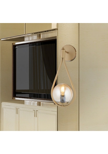 Mirza Tekli Eskitme Bal Camlı Modern Yatak Başı Salon Aplik Eskitme