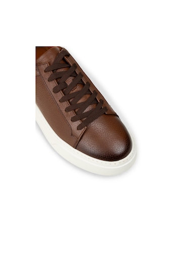 Deery Erkek Hakiki Deri Taba Renk Sneaker Ayakkabı - 04651mtbae01
