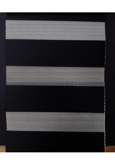 As Perde Siyah Zebra Perde