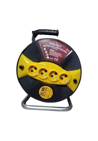 Samuray Makaralı Seyyar Uzatma Kablo ( 3 x 1.5 / 35 Metre )