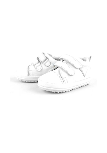 Hapshoe Rakerplus Yumuşak Hakiki Deri Beyaz Ilk Adım Bebek Ayakkabısı Beyaz