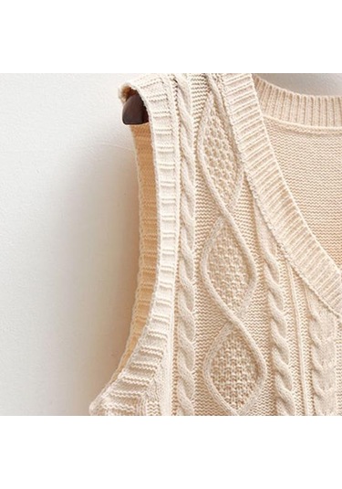 Parti İçin Kazak Yelek Üst Gevşek Kalın Rahat Rahat Eğlence Dış Giyim Sarı