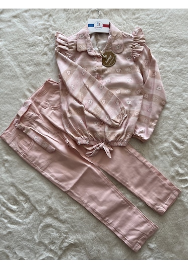 Dijital Kumaş Çiçekli Pantolonlu İkili Takım SOMON