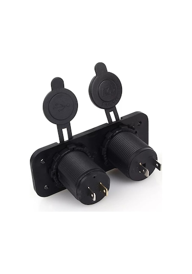 Çift Usb Araç Şarj Soketi ve Çakmaklık 2.1A/1A - 12 V