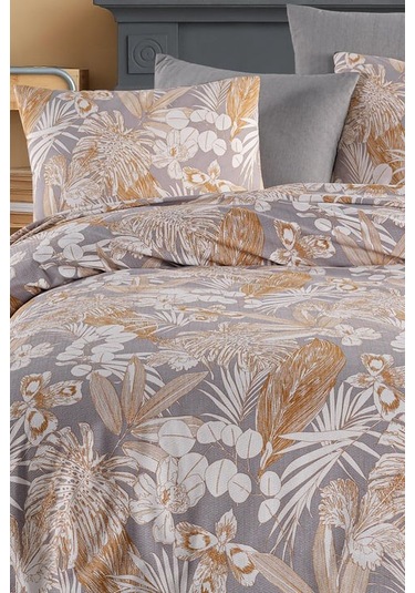 As Perde Cotton Life Çift Kişilik Pike Takımı Hawai Gri