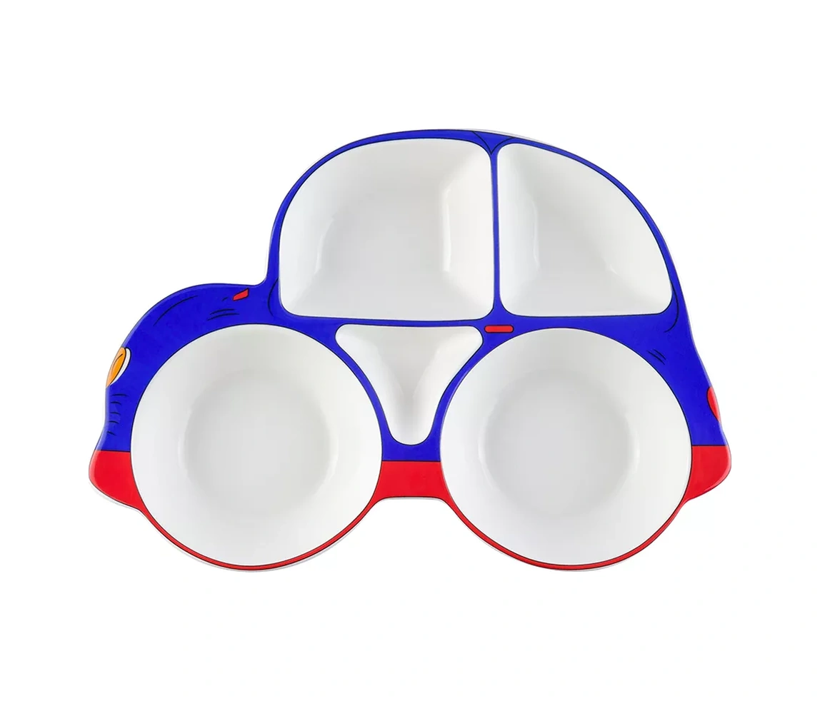 Elan Gallery Menenjsız Tabak "araba", 5 Bölmeli 14333658 Mavi