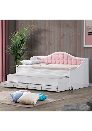 Yavrulu Yatak, Eymen Pembe Yavrulu Karyola + 2 Comfort Yatak