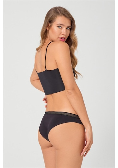 File Lastikli Lazer Kesim Bikini Külot 3'lü Paket - 3 Çok Renkli 1 Çok Renkli