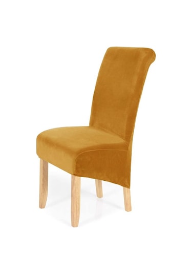 Jms Deve Tüyü Streç Kadife Çıkarılabilir Yıkanabilir Büyük Yumuşak Yemek Sandalyesi Slipcovers Kapakları