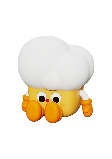 Cbtx Patlamış Mısır Şekli Silikon + Abs Dokunmatik Gece Lambası Başucu Lambası Yatak Odası Dekorasyon Led Işık