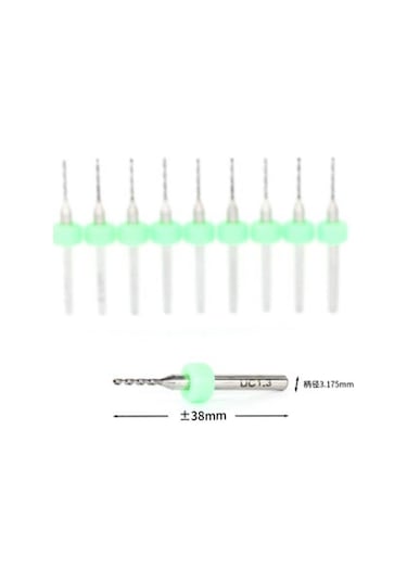 Mikro Karbür Pcb Matkap Ucu Metal Cnc Sondaj 10Lu Set 2.05Mm