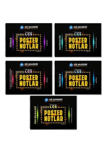 Lgs Poster Notlar Seti 5 Poster Kr Akademi Yayınları