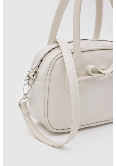 Shule Bags Perfect Kurdele Detaylı El Ve Çapraz Çanta Krem Krem
