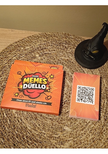 Memes Bulmaca Kutu Oyunu Brutal - Kese Hediyeli - Eğlenceli Grup & Parti Oyunu