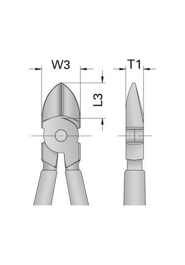 Gedore 8314-140 Jc İsveç Modeli Yan Keski 140 MM