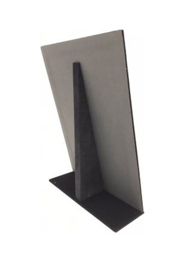 Ayaklı süet kaplama zincir tesbih sergileme tablası (22li) Siyah