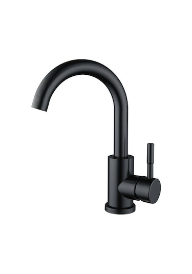 Sardıcı Lavabo Musluğu Çift Su Girişli Batarya Siyah