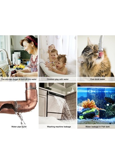 Flybuy Keruı Wifi Su Kaçağı Sensörü - Su Seviyesi Dedektörü, Alarm Ve Push Bildirim, Akıllı Yaşam/tuya App İle Ev Güvenliği