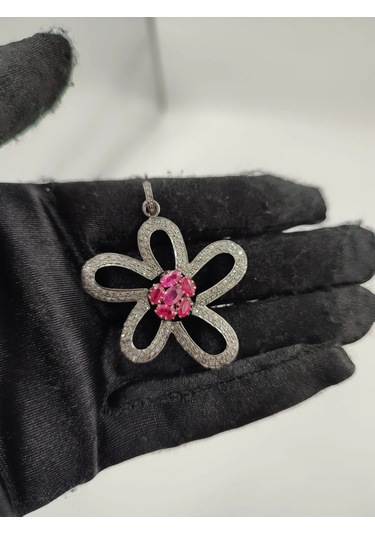 Allahverdi Türkmen Yakut Elmas Kolye Ucu 223