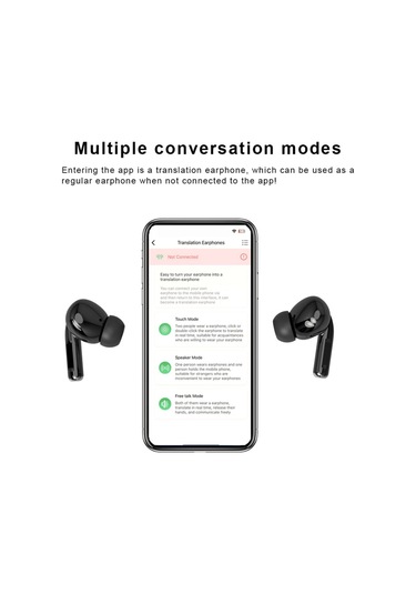 Geeroyoo - A8 Dil Çevirici Bluetooth 5.3 Kulak İçi Kulaklık