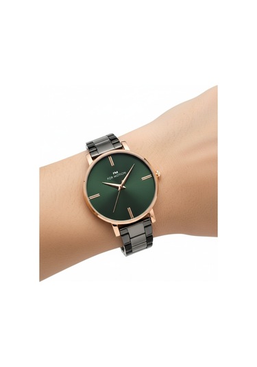 For Motion Kadın Kol Saati Altın Renk, Yeşil Kadran - Fm.b01537m.05, 2 Yıl Garantili Altın For Motion Kadın Kol Saati Altın Renk, Yeşil Kadran - Fm.b01537m.05, 2 Yıl Garantili Altın