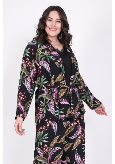 Belden Bağlamalı Astarsız Ceket