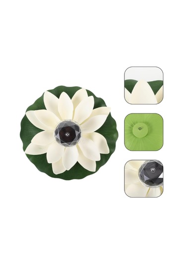 Nilüfer Lotus Çiçeği Yüzen Işıklar-otel-villa-bahçe Havuz Işıklan