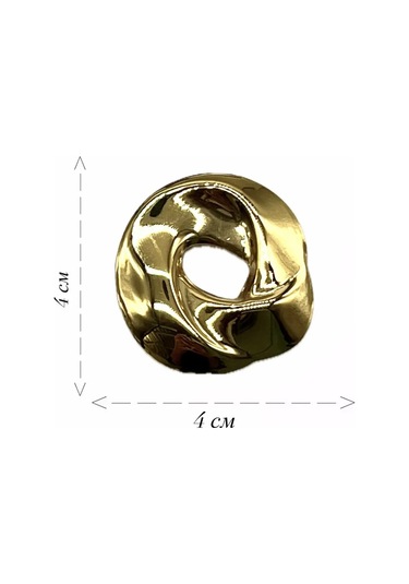 Best Price 34 Elbise Ve Ceket İçin Yuvarlak Şık Broş İğnesı 309444927 Altın Rengi