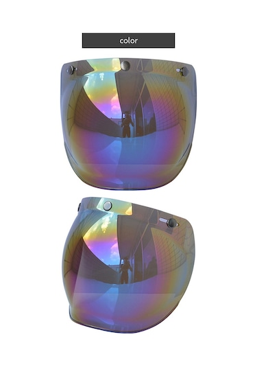 Neevoyu Motosiklet Kaskı Kabarcık Lensesi - Güneşten Koruma, Parlak Görüş, Kolay Kurulum - 3 Tıklamalı Kasklar İçin Pc Malzeme