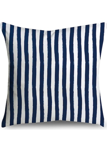 Kuzey Avrupa Geometrik Keten Yastık 50 50cm-20 Ekru