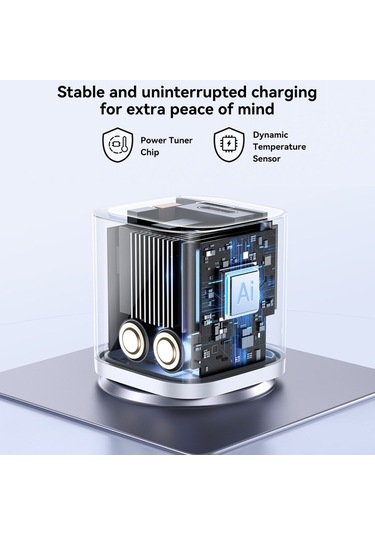 Tongxida Joyroom Jr-tcg15 30w Mini Hızlı Şarj Adaptörü, Ab Tak, Beyaz Beyaz