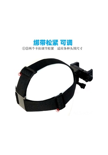 Wezone Kafa Tabanlı Telefon Tutucu - İlk Kişi Görünümü Çekim İçin, Açılım Videoları İçin Telefon Sabitleyici Bağlantısı Ve Vida Klem İle Siyah